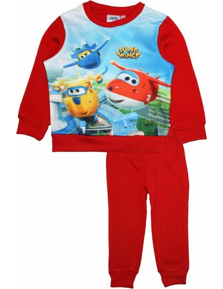 Children's Fleece Sports Costume - Super Wings Pijama 3-6let Red buy in online store