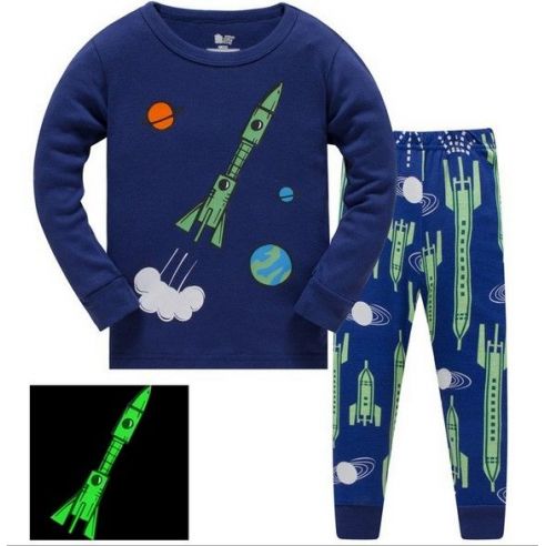 Children's pajamas HK Fabeao Baby Aircraft - rocket (fluorescent) from 3 to 8 years buy in online store