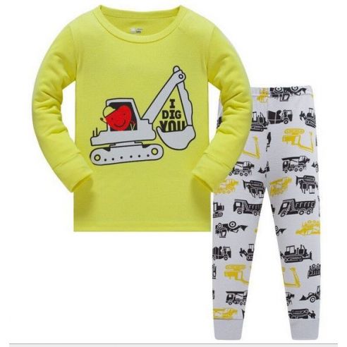 Children's pajamas HK FABEAO BABY AIRCRAFT - Excavator from 3 to 8 years buy in online store