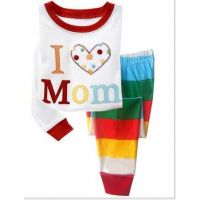 Children's pajamas HK FABEAO BABY AIRCRAFT - I love mom (embroidery) from 2 to 7 years buy in online store