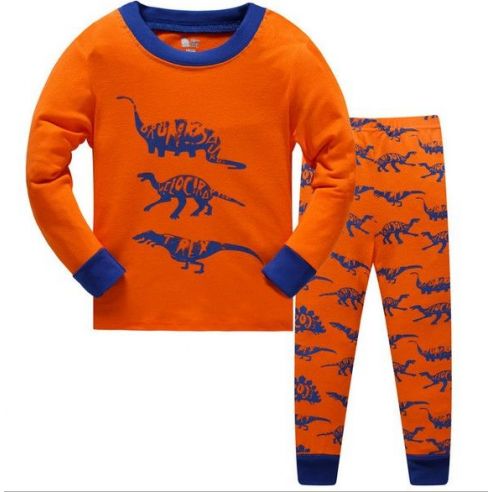 Children's pajamas HK FABEAO BABY AIRCRAFT - Dinosaurs on orange from 3 to 8 years buy in online store