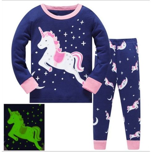 Children's pajamas HK FABEAO BABY AIRCRAFT - Unicorn (fluorescent) from 3 to 8 years buy in online store