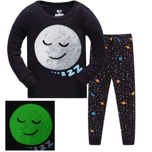 Children's pajamas HK Fabeao Baby Aircraft - moon (fluorescent) from 3 to 8 years buy in online store