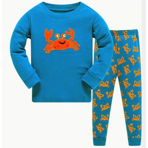 Children's pajamas HK FABEAO BABY AIRCRAFT - crab (embroidery) from 3 to 8 years buy in online store