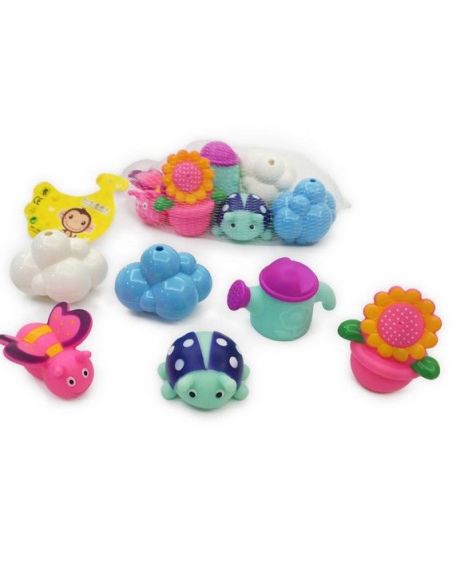 Set of toys for bathroom with clouds (6pcs) buy in online store Set of toys for bathroom with clouds (6pcs) buy in online store