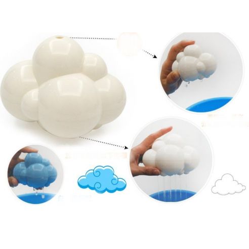 Set of toys for bathroom with clouds (6pcs) buy in online store