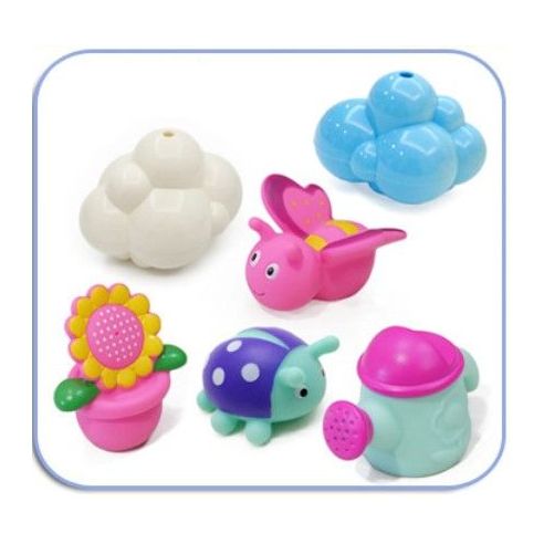 Set of toys for bathroom with clouds (6pcs) buy in online store