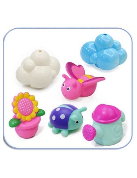 Set of toys for bathroom with clouds (6pcs) buy in online store Set of toys for bathroom with clouds (6pcs) buy in online store