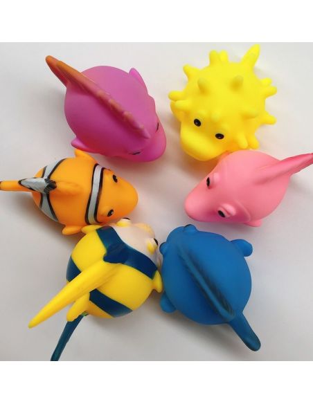Set of toys for bathroom fish (6pcs) buy in online store Set of toys for bathroom fish (6pcs) buy in online store