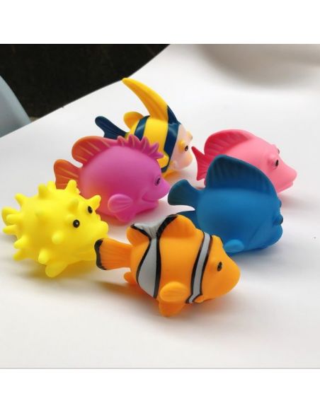 Set of toys for bathroom fish (6pcs) buy in online store Set of toys for bathroom fish (6pcs) buy in online store