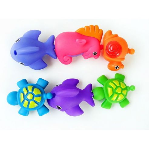 Set of toys for bathroom animals (6pcs) buy in online store