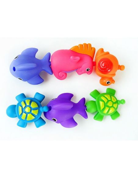Set of toys for bathroom animals (6pcs) buy in online store Set of toys for bathroom animals (6pcs) buy in online store