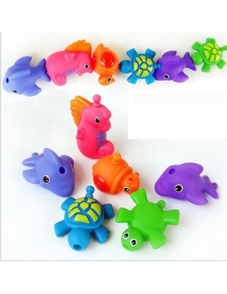 Set of toys for bathroom animals (6pcs) buy in online store Set of toys for bathroom animals (6pcs) buy in online store