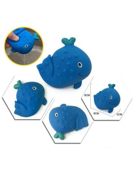 Toy for the bathroom - whale flat (1pc) buy in online store