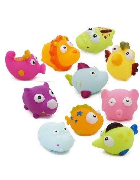 Set of toys for bathroom animals (10pcs) buy in online store Set of toys for bathroom animals (10pcs) buy in online store