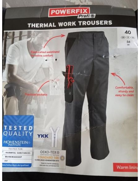 Insulated working thermal pants PowerFix buy in online store