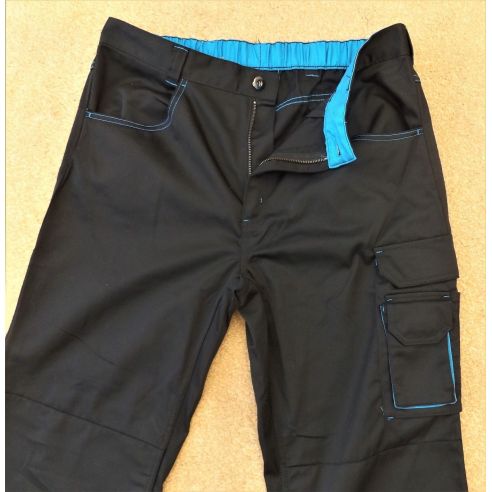Powerfix working pants - black with blue buy in online store