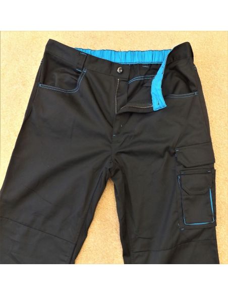 Powerfix working pants - black with blue buy in online store Powerfix working pants - black with blue buy in online store