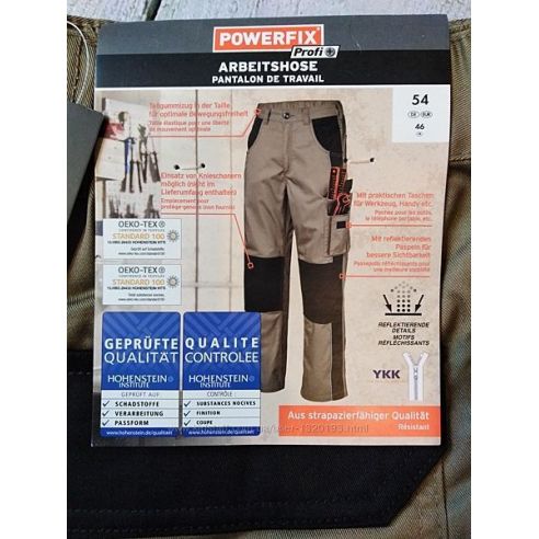 Powerfix working pants - beige buy in online store