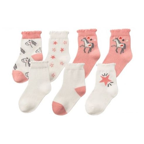 Socks Lupilu Set Pink 7pcs Size 19-22 buy in online store
