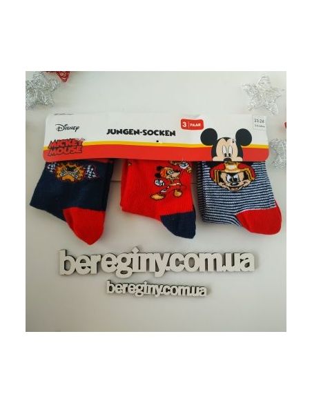 Disney Socks Mikimaus 3pcs Size 23-26 buy in online store