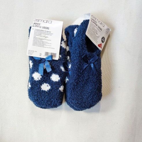 Socks plush anti-slipseather Esmara blue size 35-38 (Packaging 2pcs) buy in online store