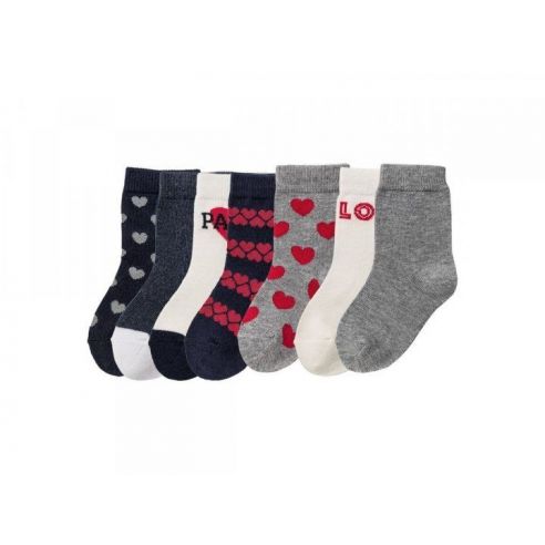 Socks Lupilu Set Red 7pcs Size 19-22 buy in online store