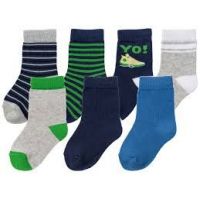 Socks Lupilu Green 7pcs Size 27-30 buy in online store