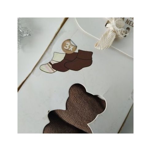 Socks terry Lupilu brown 3pcs Size 19-22 buy in online store