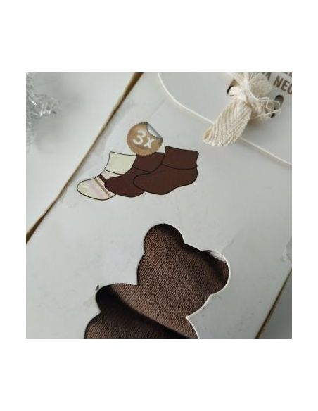 Socks terry Lupilu brown 3pcs Size 19-22 buy in online store