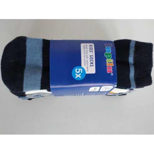 Socks terry Lupilu blue 19-22 (5 pairs) buy in online store