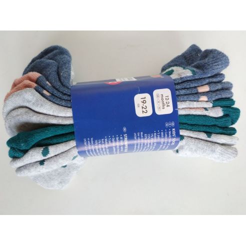 Socks terry Lupilu green 19-22 (5 pairs) buy in online store