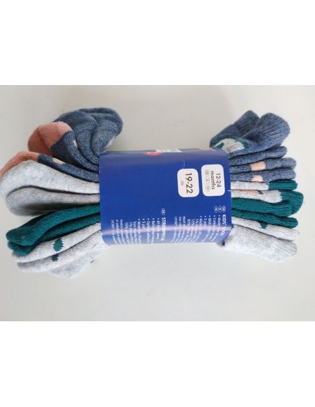 Socks terry Lupilu green 19-22 (5 pairs) buy in online store