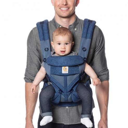 Ergonomic Ergo Backpack Ergobaby Ergo Baby Omni 360 Cool Air Mesh Carrier - Blue Blooms buy in online store