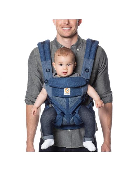 Ergonomic Ergo Backpack Ergobaby Ergo Baby Omni 360 Cool Air Mesh Carrier - Blue Blooms buy in online store