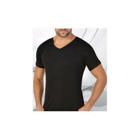 Men's Basic Liverge T-shirt (Germany) V-neckline - size 3XL, black buy in online store
