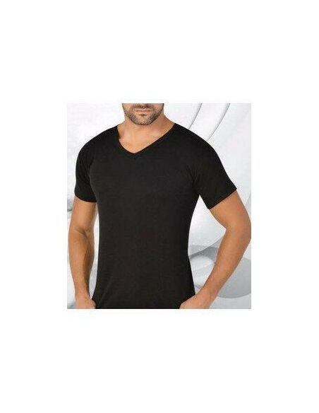 Men's Basic Liverge T-shirt (Germany) V-neckline - size 3XL, black buy in online store Men's Basic Liverge T-shirt (Germany) V-neckline - size 3XL, black buy in online store
