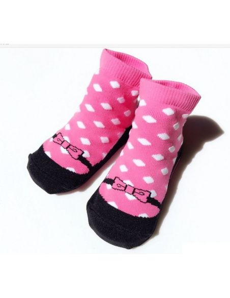 Baby socks with anti-slip sole size 18 months - raspberry buy in online store Baby socks with anti-slip sole size 18 months - raspberry buy in online store