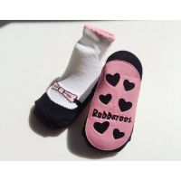 Baby socks with anti-slip sole size 12 months - black shoes buy in online store