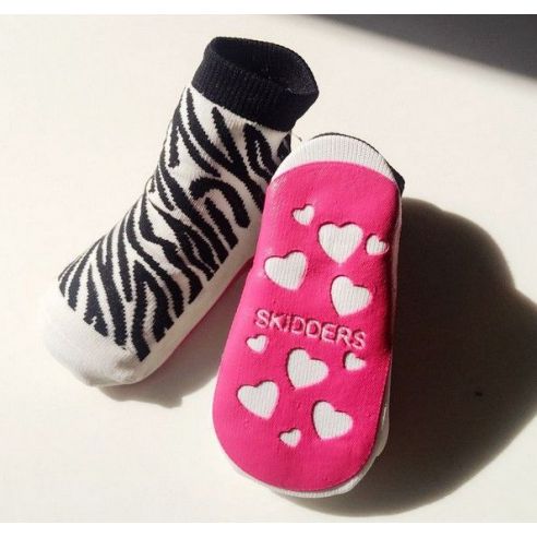 Baby socks with anti-slip sole size 12 months - zebra buy in online store