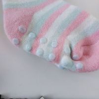 Socks Anti-slip terry children 19-22 - Pink striped buy in online store 2
