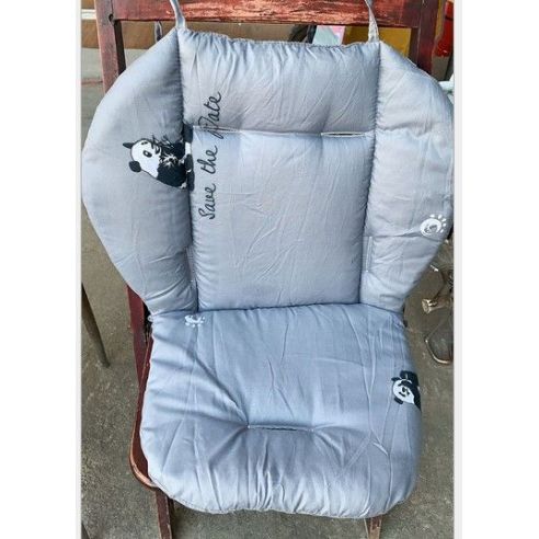 Mattress in the stroller, car seat, haul for feeding - Panda is dark gray buy in online store
