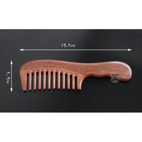 Red sandalwood comb wide teeth 18,5cm buy in online store