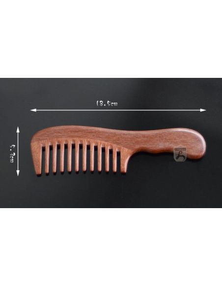 Red sandalwood comb wide teeth 18,5cm buy in online store Red sandalwood comb wide teeth 18,5cm buy in online store