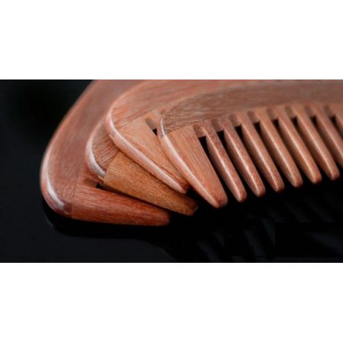 Red sandalwood comb wide teeth 18,5cm buy in online store