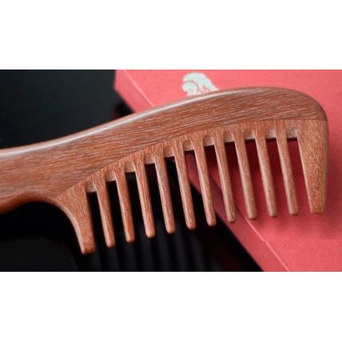 Red sandalwood comb wide teeth 18,5cm buy in online store