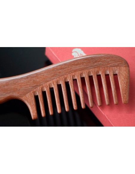 Red sandalwood comb wide teeth 18,5cm buy in online store Red sandalwood comb wide teeth 18,5cm buy in online store
