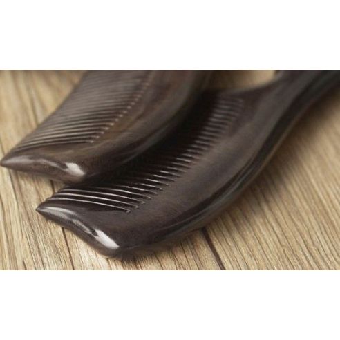Black wood comb - ordinary teeth buy in online store