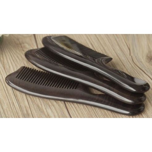 Black wood comb - ordinary teeth buy in online store