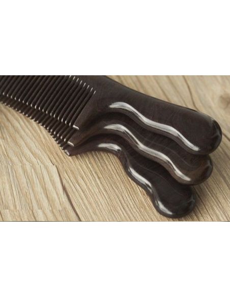 Black wood comb - ordinary teeth buy in online store Black wood comb - ordinary teeth buy in online store